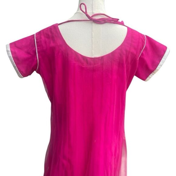 Quincinera Party Bold Pink Jeweled Metallic Ceremony Dress Size XL NWOT - Picture 6 of 6
